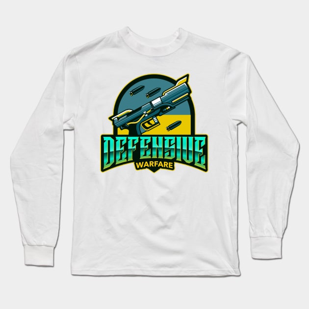 Defensive Warfare Long Sleeve T-Shirt by Aim For The Face